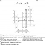 Mental Health Crossword   Wordmint   Printable Crossword Puzzles For Mental Health