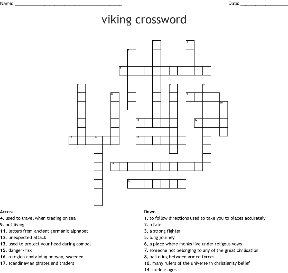 Middle Of The Alphabet Letters Crossword - Photos Alphabet Collections - Printable Viking Crosswords