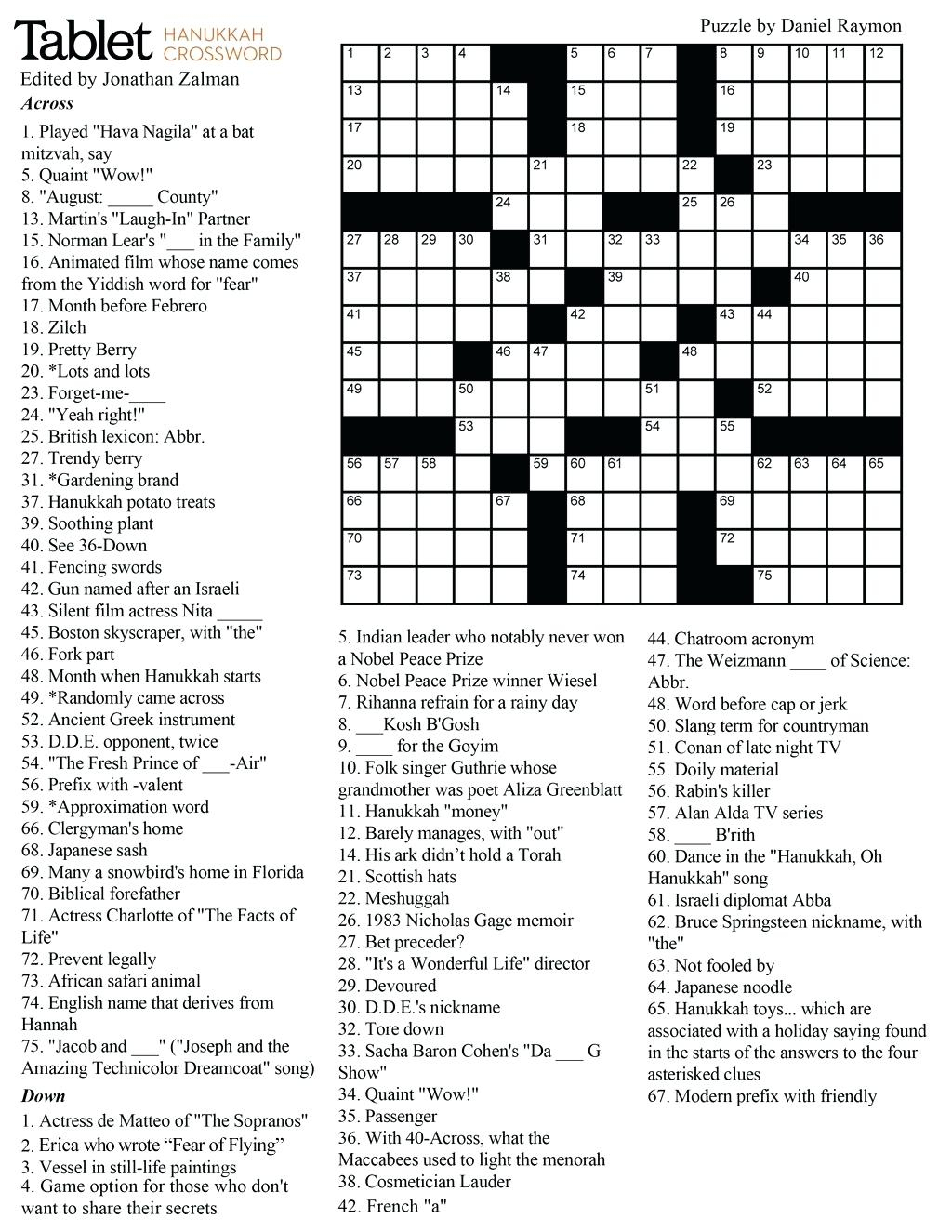 Printable Puzzles Middle School Printable Crossword Puzzles