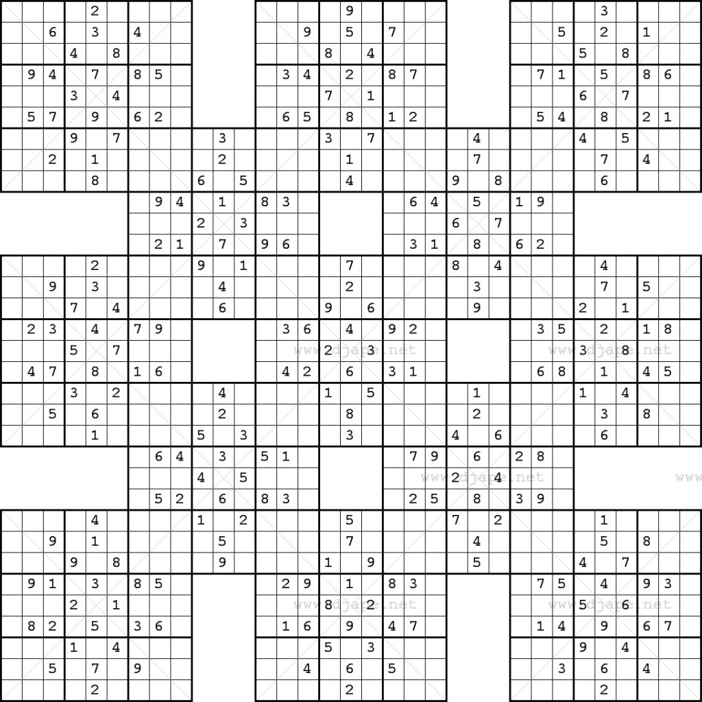 Monster Sudoku 16X16 | Www.topsimages | Printable Giant Sudoku - Printable Sudoku Puzzles 16X16 Free