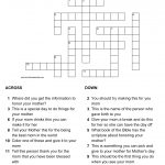 Mother's Day Crossword Puzzle   Printable Crossword Puzzle Of The Day