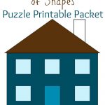 My House Is Made Of Shapes Diy Puzzle Printable Packet : Pre Writing   Printable Puzzle Packet