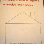 My House Is Made Of Shapes Puzzle Printable Packet: Pre Writing   Printable House Puzzle