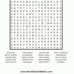 National Parks Printable Word Search Puzzle Intended For Free   Free   Printable Word Puzzles Free