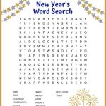 New Year's Word Search Free Printable   New Year&#039;s Printable Puzzles