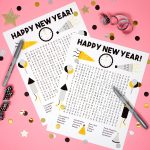 New Year's Word Search Printable   Happiness Is Homemade   New Year's Printable Puzzles