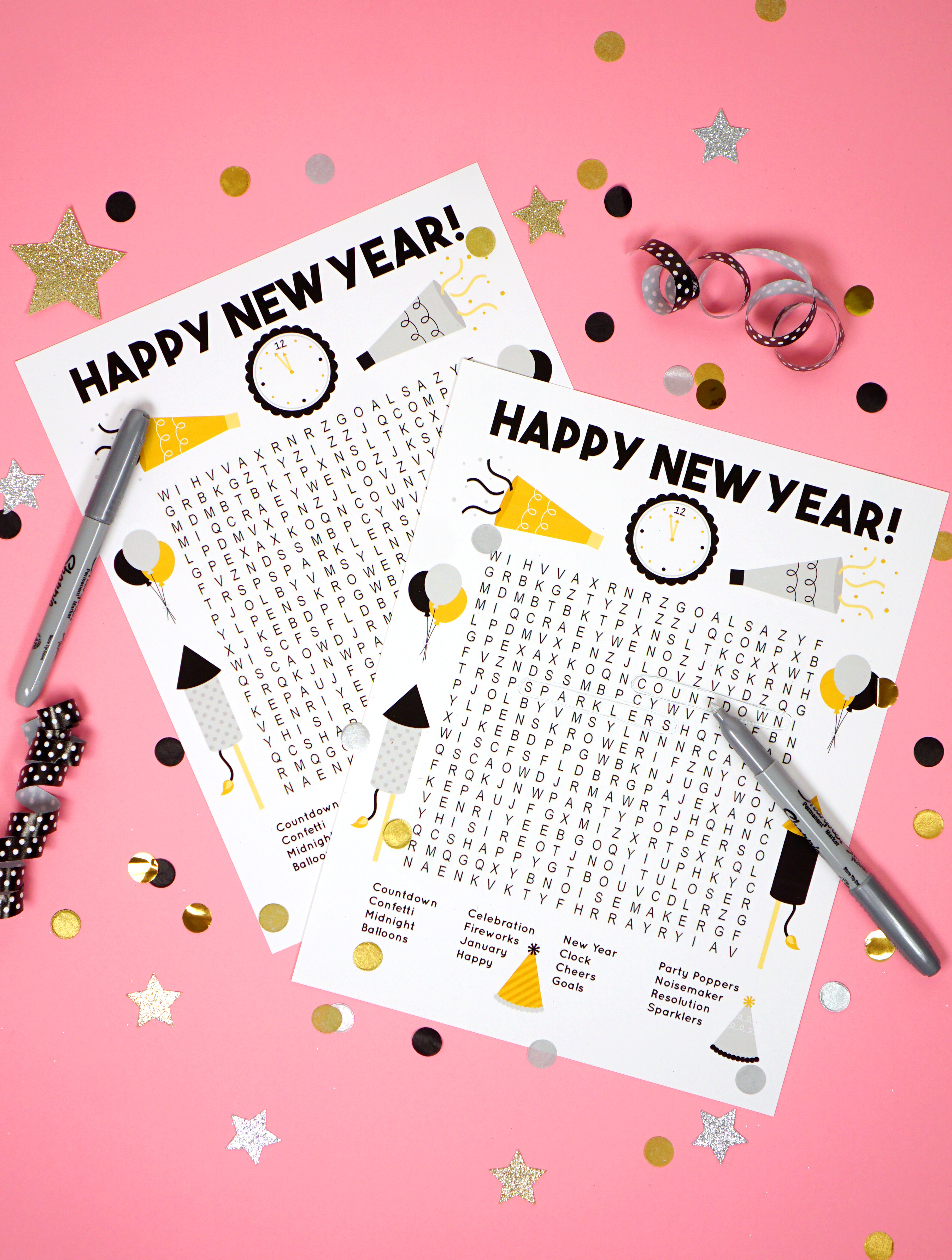 New Year&amp;#039;s Word Search Printable - Happiness Is Homemade - New Year&amp;#039;s Printable Puzzles