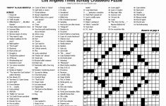 Free Printable New York Times Sunday Crossword Puzzles