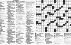 La Times Sunday Crossword Puzzle Printable