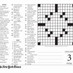 New York Times Sunday Crossword Printable – Rtrs.online   Printable Crossword Puzzles New York Times