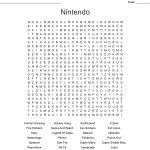 Nintendo Word Search   Wordmint   Zelda Crossword Puzzle Printable