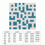 Number Fill In Puzzles   Free Printable Crossword Puzzle #5