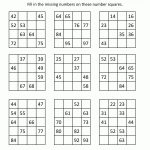 Number Square Puzzles   Printable Number Puzzle