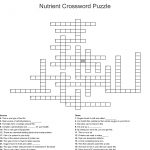 Nutrient Crossword Puzzle Crossword   Wordmint   Nutrition Printable Puzzle
