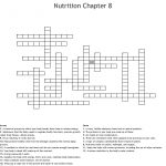 Nutrition Chapter 8 Crossword   Wordmint   Nutrition Printable Puzzle