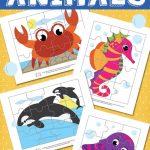 Ocean Animals Printable Puzzles For Kids   Itsy Bitsy Fun   Printable Animal Puzzles