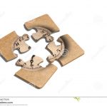 Old Fashioned Clock Print On Puzzle Pieces Stock Image   Image Of   Print On Puzzle