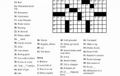 Printable Crossword Puzzles March 2018