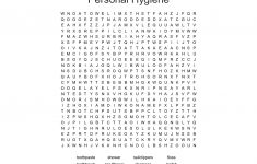 Printable Personal Hygiene Crossword Puzzle