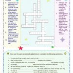 Personality Adjectives Worksheet   Free Esl Printable Worksheets   Adjectives Crossword Puzzle Printable