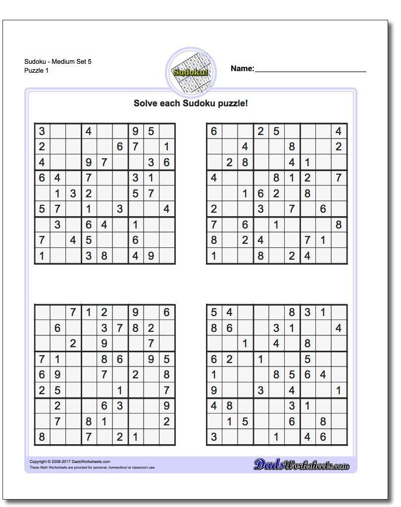 Pindadsworksheets On Math Worksheets | Sudoku Puzzles, Maths - Printable Sudoku Puzzles For 5Th Grade