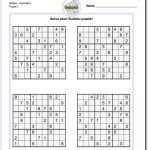 Pindadsworksheets On Math Worksheets | Sudoku Puzzles, Maths   Printable Sudoku Puzzles One Per Page