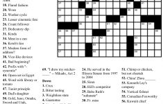 Printable Crossword Puzzles Video Games