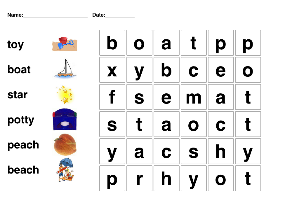Pinmari On Phonetics | Word Puzzles For Kids, Kindergarten Word - Printable Crossword Puzzle For Kindergarten