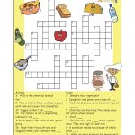Pinthe Kids Cook Monday On Activities | Printable Crossword   Printable Nutrition Crossword Puzzle