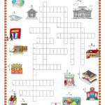 Places In Town Crossword Puzzle Worksheet   Free Esl Printable   Printable Spanish Crossword Puzzle