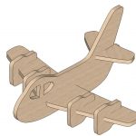 Plane Mini Puzzle   Mini Puzzles | Makecnc   Free Printable 3D Puzzles