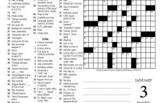 Free Printable Crossword Puzzles Washington Post