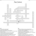 Pop Culture Crossword   Wordmint   Pop Culture Crossword Puzzles Printable