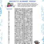 Print And Solve This Fun Winter Alphabet Puzzle. Use Each Letter   Printable Puzzle Alphabet