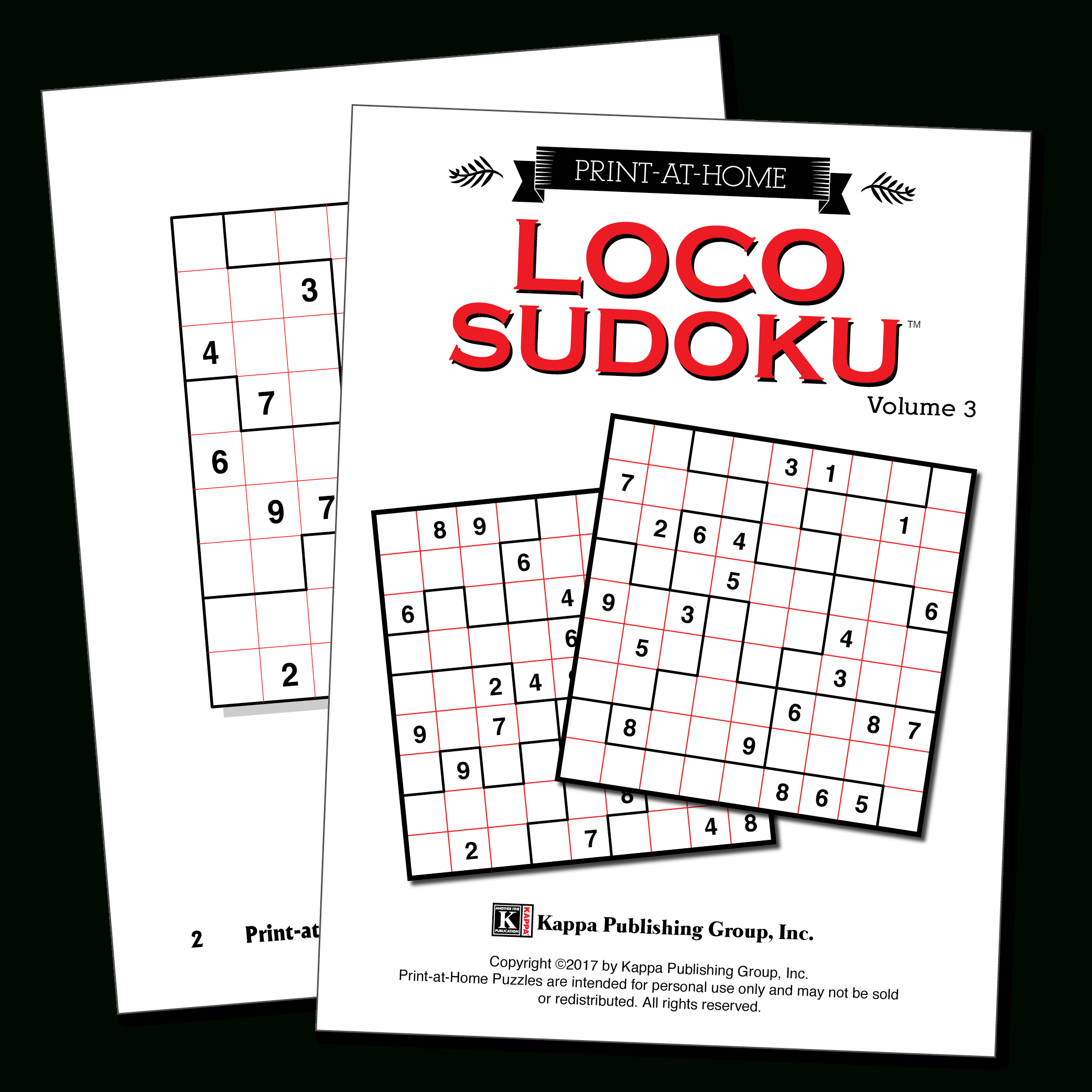 Print-At-Home Loco Sudoku – Kappa Puzzles - Printable Puzzle Packets