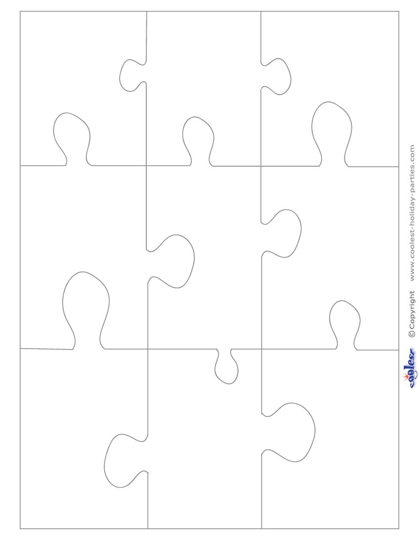 Print Out These Large Printable Puzzle Pieces On White Or Colored A4 - Printable Jigsaw Puzzle Paper