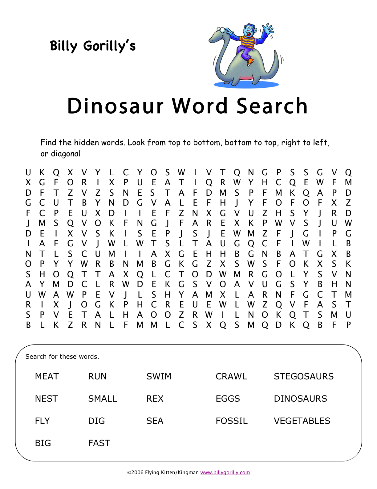 Printable Activity Sheets | Puzzles | Teacher Resources | Homeschool - Printable Dinosaur Puzzles