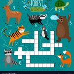 Printable Animal Crossword Royalty Free Vector Image   Printable Animal Puzzle