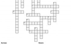 Baseball Crossword Puzzle Printable