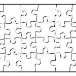 Printable Blank Puzzle Piece Template | School | Art Classroom   Printable Blank Puzzle Pieces Template