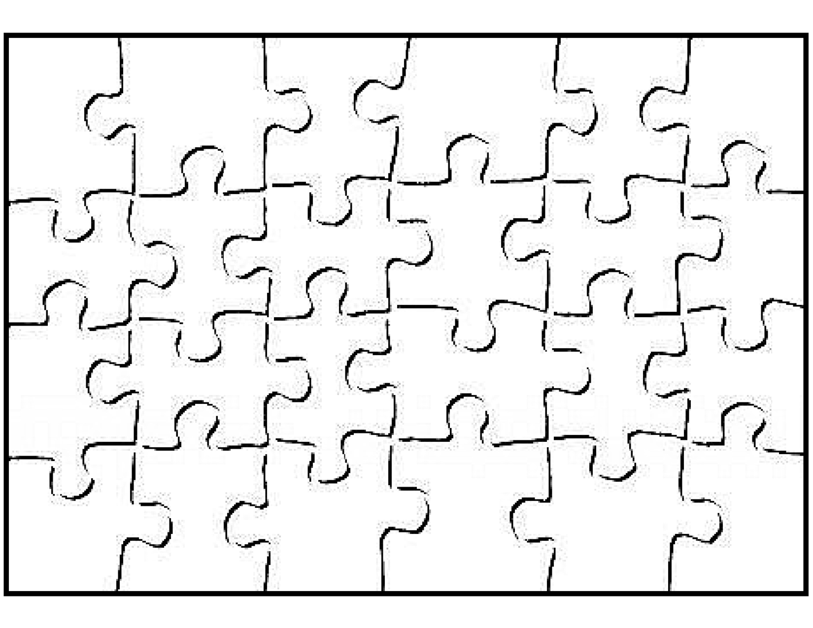 Printable Blank Puzzle Piece Template | School | Art Classroom - Printable Jigsaw Puzzle Shapes