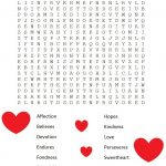 Printable Christian Valentine Craft | Valentine Word Search For Kids   Valentine Crossword Puzzles Printable