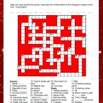 Printable Christmas Puzzles For Kids | Squigly's Playhouse   Christmas Crossword Puzzle Printable With Answers