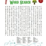 Printable Christmas Word Search For Kids & Adults   Happiness Is   Christmas Printable Puzzles Games