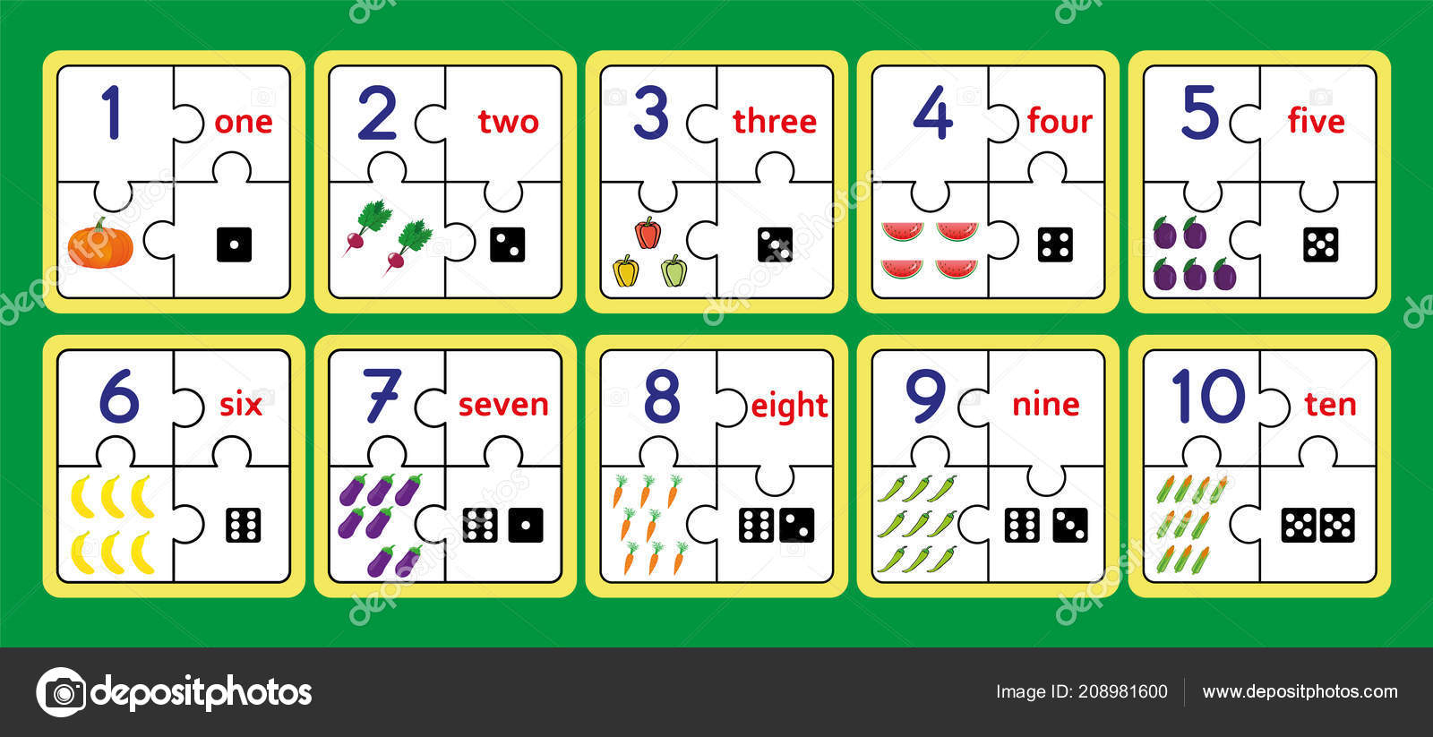 Printable Counting Puzzles, Number Strip Puzzle Work Tools Puzzle - Printable Number Puzzles 1-10