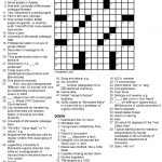 Printable Crossowrd Puzzles Chemistry Tribute Crossword Puzzle Chem   La Times Printable Crossword Puzzles July 2018