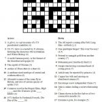 Printable Crosswords | Commoner Crosswords   Printable Crossword With Solutions