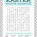 Printable Easter Word Search | Easter Parties And Games | Easter   Printable Easter Puzzles For Adults