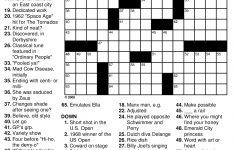 Printable Crossword Puzzles About Sports