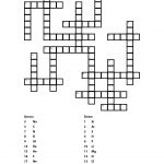 Printable Element Crossword Puzzle And Answers   Printable Science Crossword Puzzles